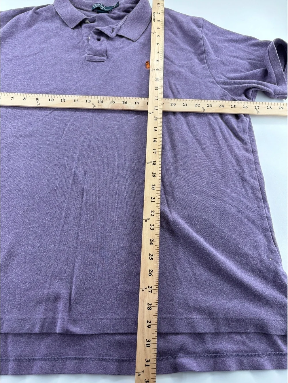 Polo Ralph Lauren Shirt Men's XXL Faded Purple Pony Logo Cotton